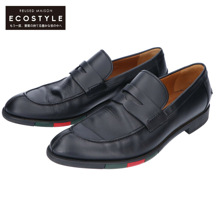 楽天市場】GUCCI グッチ 295117 ウェブソール レザーコインローファー 