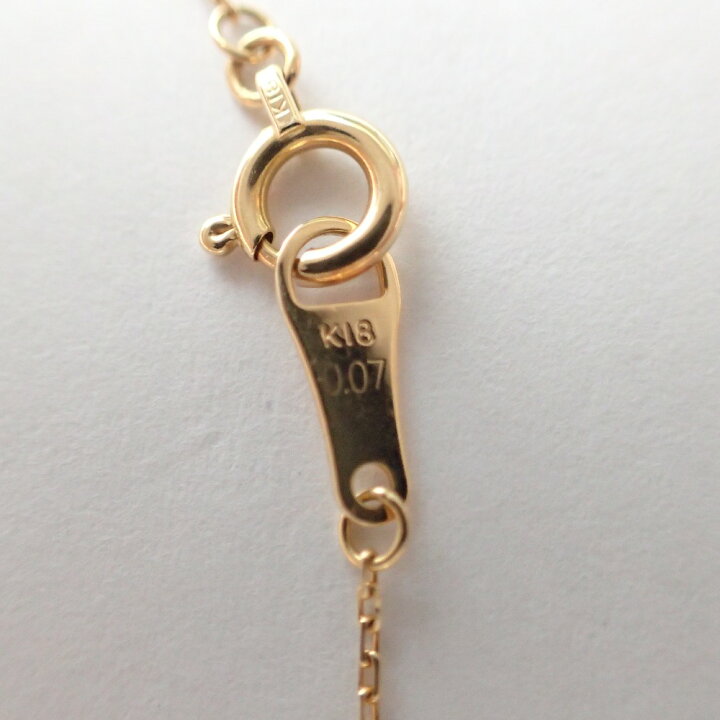 楽天市場】agete アガット 1Pダイヤモンド ネックレス 0.07ct K18 