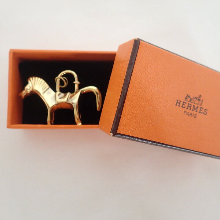 楽天市場】HERMES エルメス ホースモチーフ 馬 カデナ チャーム 