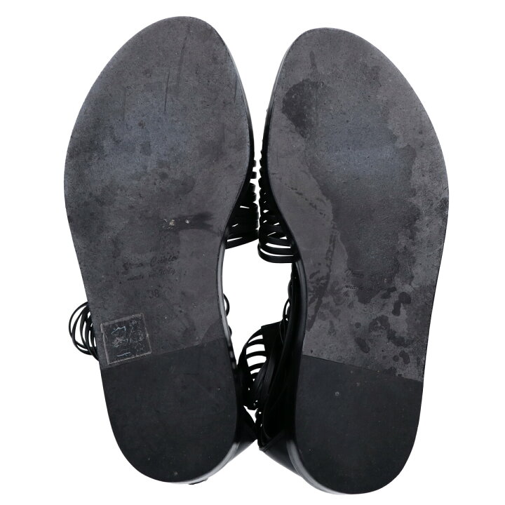 ann demeulemeester アンドゥムルメステールフラットサンダル - サンダル
