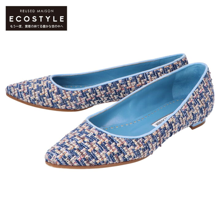 楽天市場】MANOLO BLAHNIK マノロブラニク BBFLAT ツイード フラット 