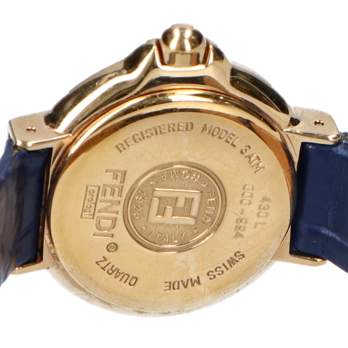 FENDI フェンディ L ホワイトシェル文字盤 クォーツ 腕時計 ブルー/ゴールド/ホワイトシェル レディース 中古    ブランドリサイクル　エコスタイル
