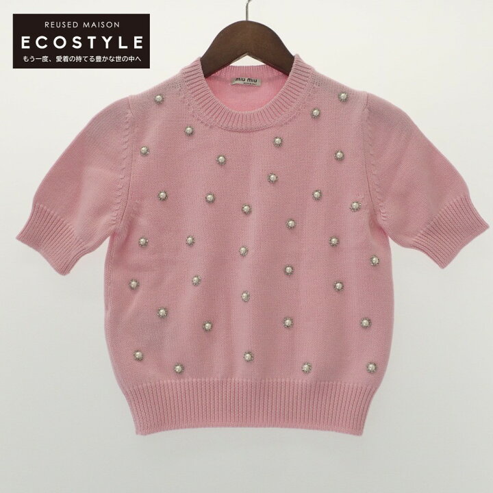 楽天市場】MIUMIU ミュウミュウ 【国内正規】MML313 パールxビジュー  