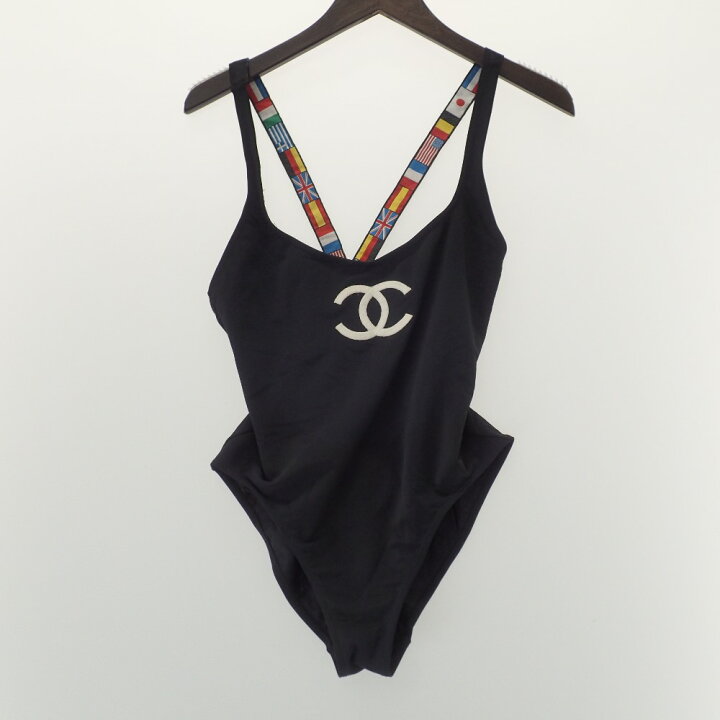 楽天市場】CHANEL シャネル ココマーク/国旗 ワンピース水着 40 