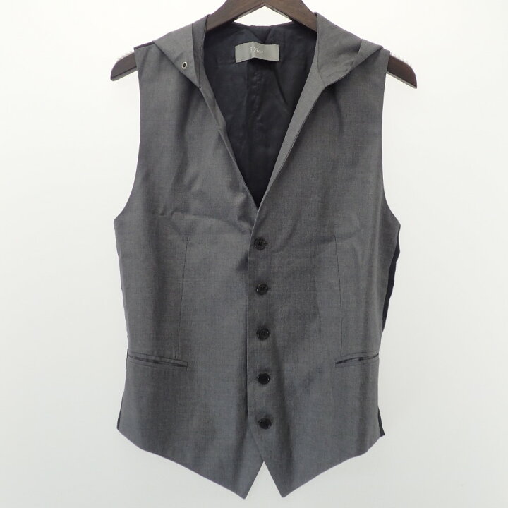 DIOR HOMME - DIOR HOMME ディオールオム ベスト ジレ グレー クリス