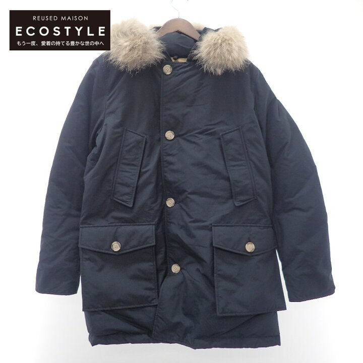 楽天市場 Woolrich ウールリッチ Mwocps1674 Arctic Parka Df アークティックパーカー ファー付ダウン ジャケット Eu L ネイビー メンズ 中古 ブランドリサイクル エコスタイル