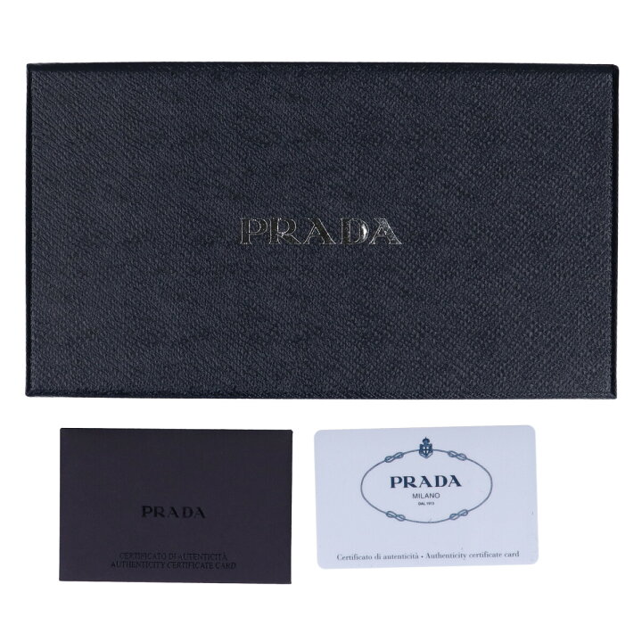 楽天市場】PRADA プラダ 2MV341 サフィアーノ メタル 二つ折り 長財布  