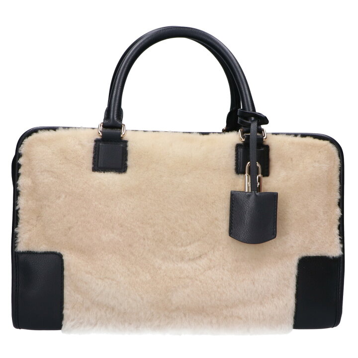 楽天市場】LOEWE ロエベ アマソナ36 レザー/ムートン ハンドバッグ 