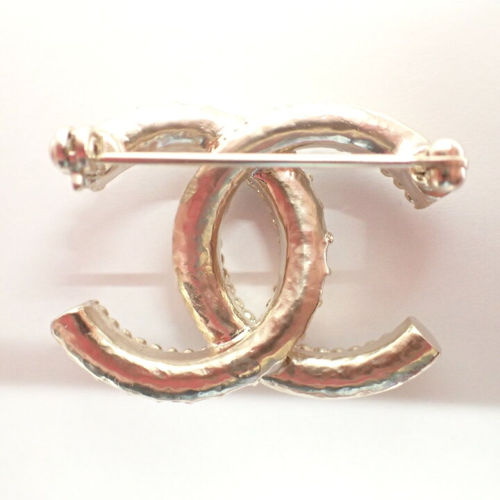楽天市場】CHANEL シャネル B18C ココマーク ブローチ ゴールド/ピンク 