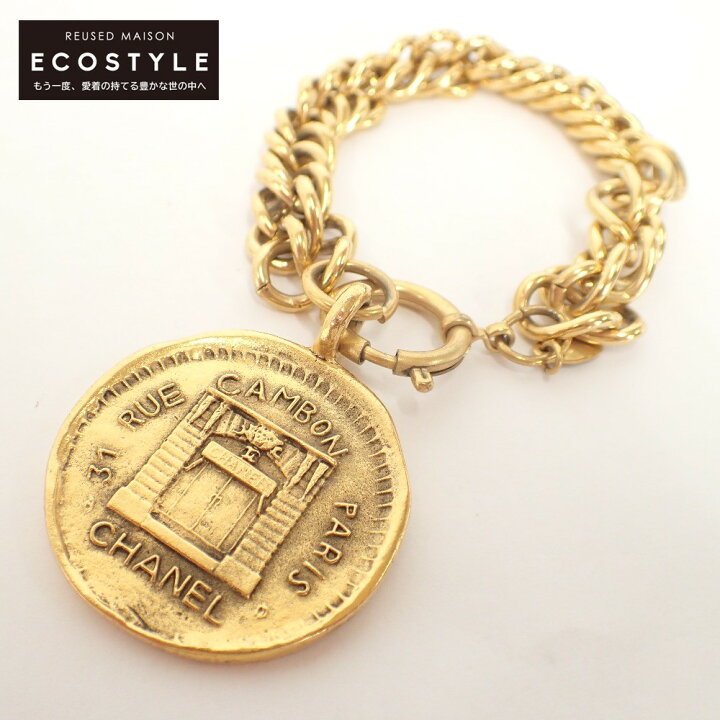 楽天市場】CHANEL シャネル 31 RUE CAMBON ビッグメダル チェーン  