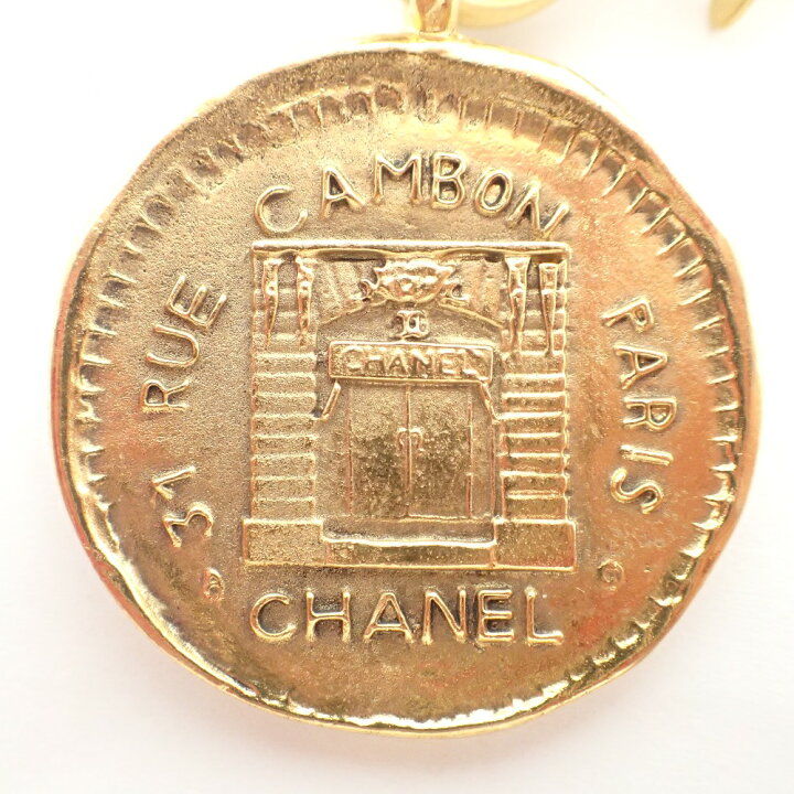 楽天市場】CHANEL シャネル 31 RUE CAMBON ビッグメダル チェーン  