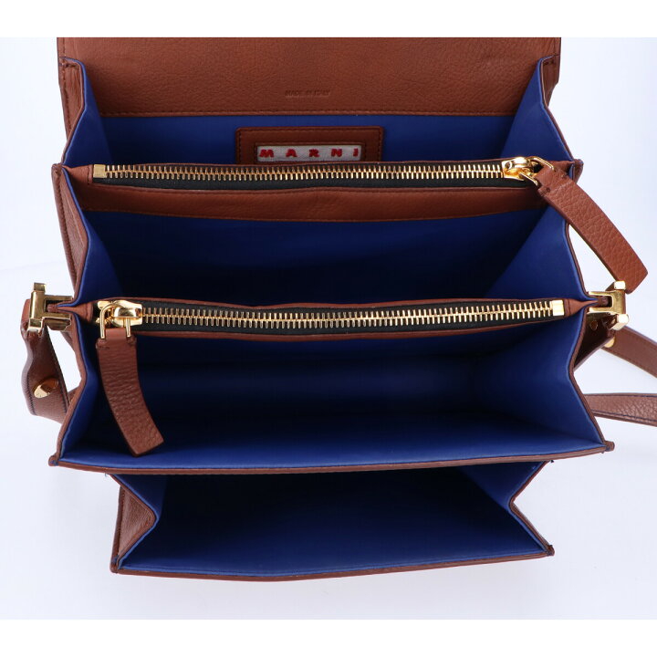 楽天市場】MARNI マルニ TRUNK トランク レザーフラップ ショルダー 