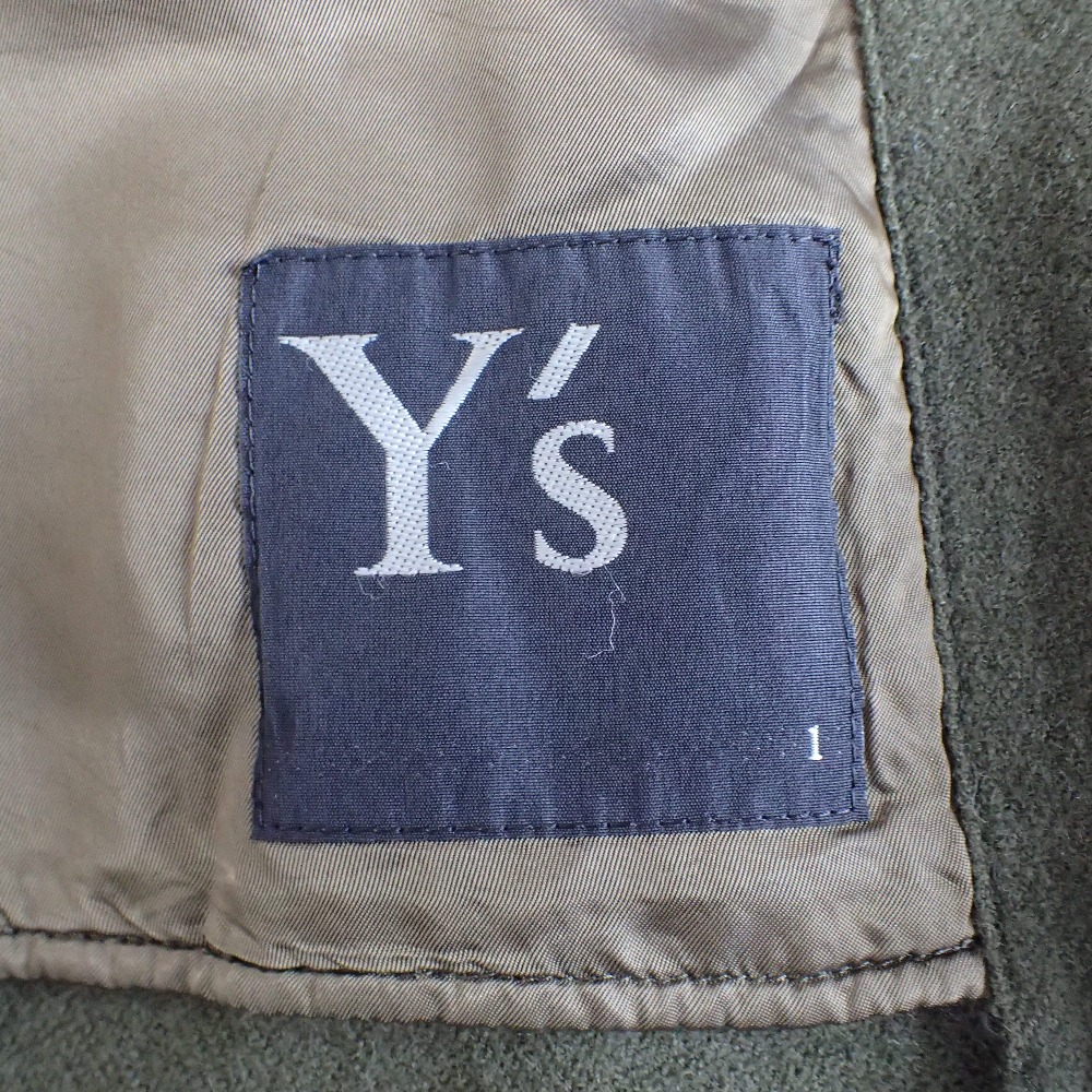 Y's ワイズ 【19年製】YC-C12-119 ウール アシメントリー コート 1 カーキ レディース 【中古】 | ブランドリサイクル　エコスタイル