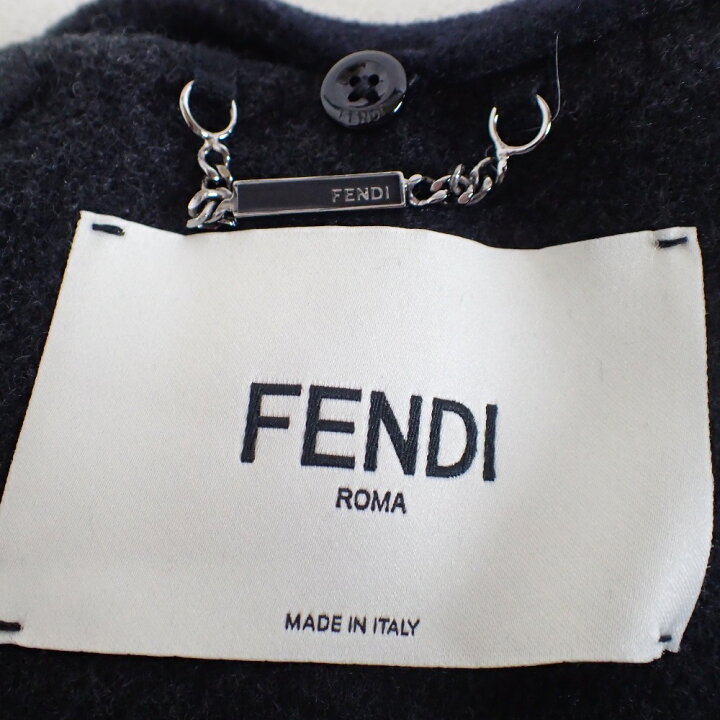 楽天市場】FENDI フェンディ FF8450 W18 カシミヤ100 ミンクファー付き  