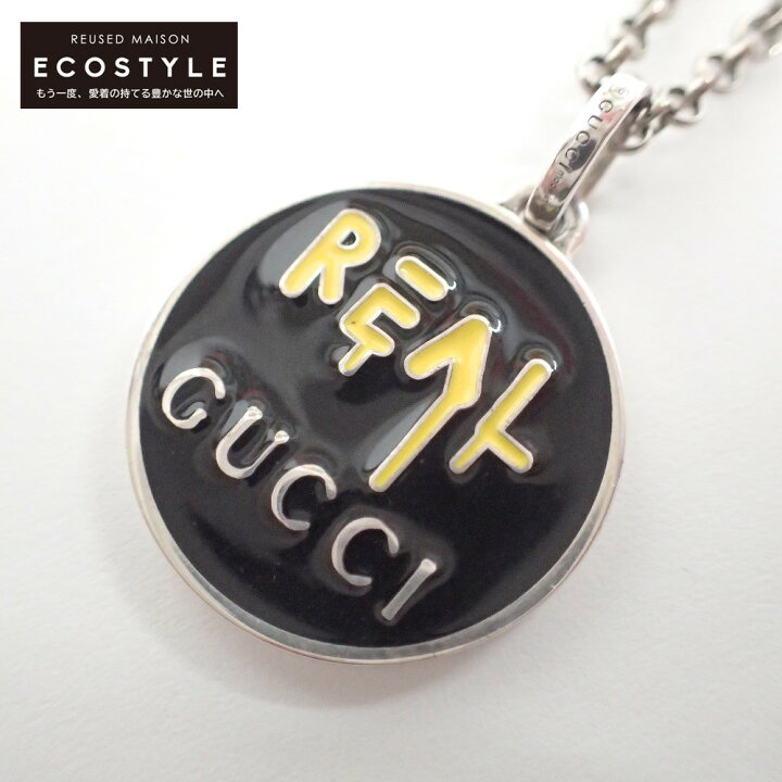 楽天市場】GUCCI グッチ Ag925 459359 REAL GUCCI ロゴプレート 