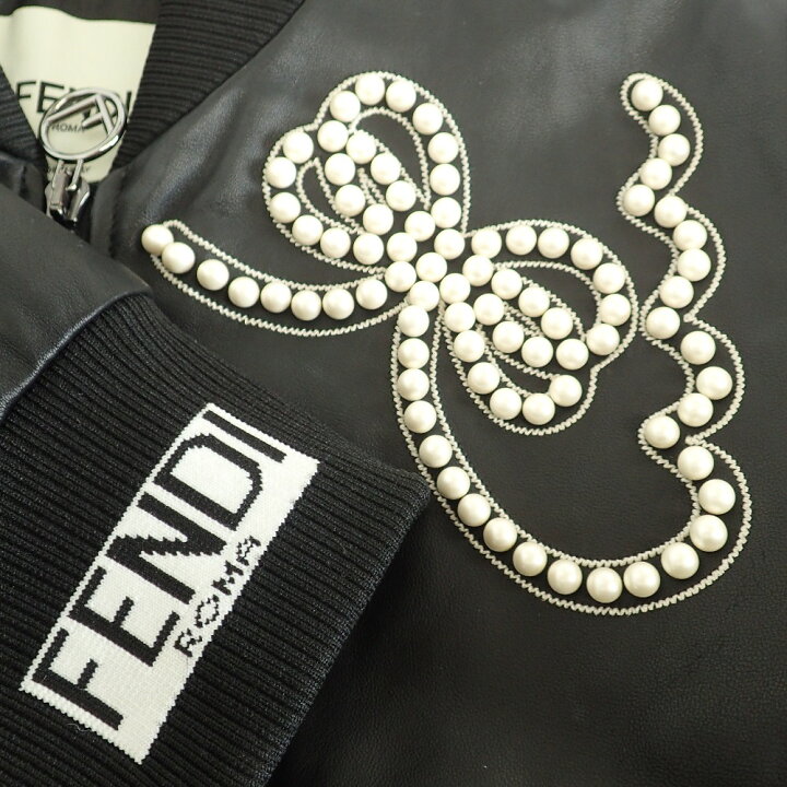 楽天市場】FENDI フェンディ 国内正規/ パール レザー ジャケット 36 