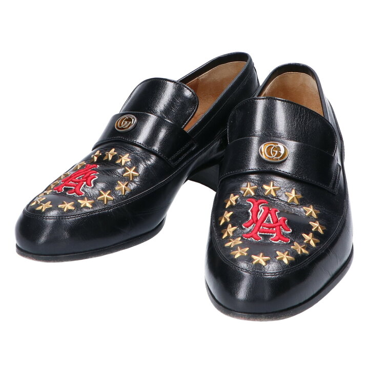 楽天市場】GUCCI グッチ 535298 LA刺繍/スタースタッズ レザー 