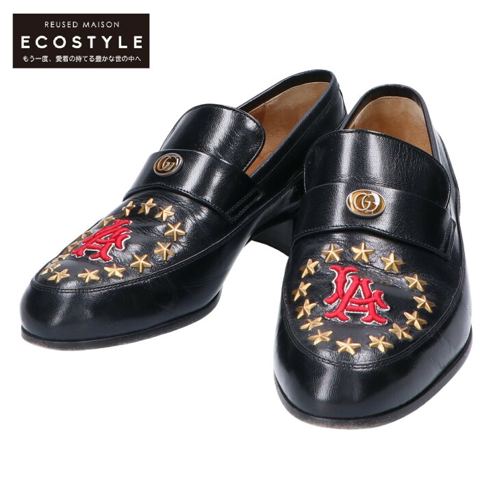 楽天市場】GUCCI グッチ 535298 LA刺繍/スタースタッズ レザー 