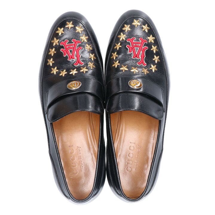 楽天市場】GUCCI グッチ 535298 LA刺繍/スタースタッズ レザー 