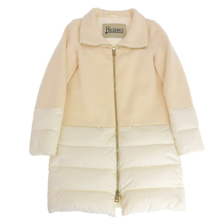 楽天市場】HERNO ヘルノ 美品 HERNO ヘルノ ウール切替ダウンコート  