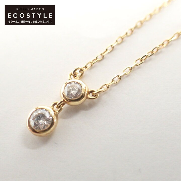 楽天市場】MIKIMOTO ミキモト 【美品】K18刻印 2Pダイヤモンド 0.24ct  