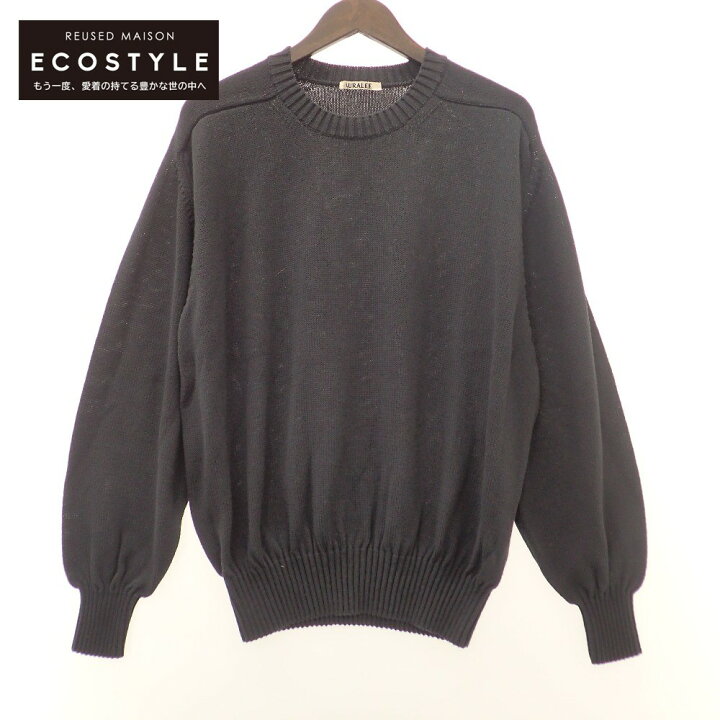 楽天市場】AURALEE オーラリー A21SP02HC High Twist Cotton Knit Big 