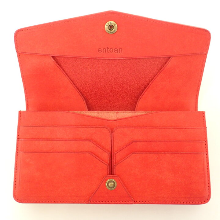 楽天市場】entoan エントアン 【美品】long wallet レザーロング 