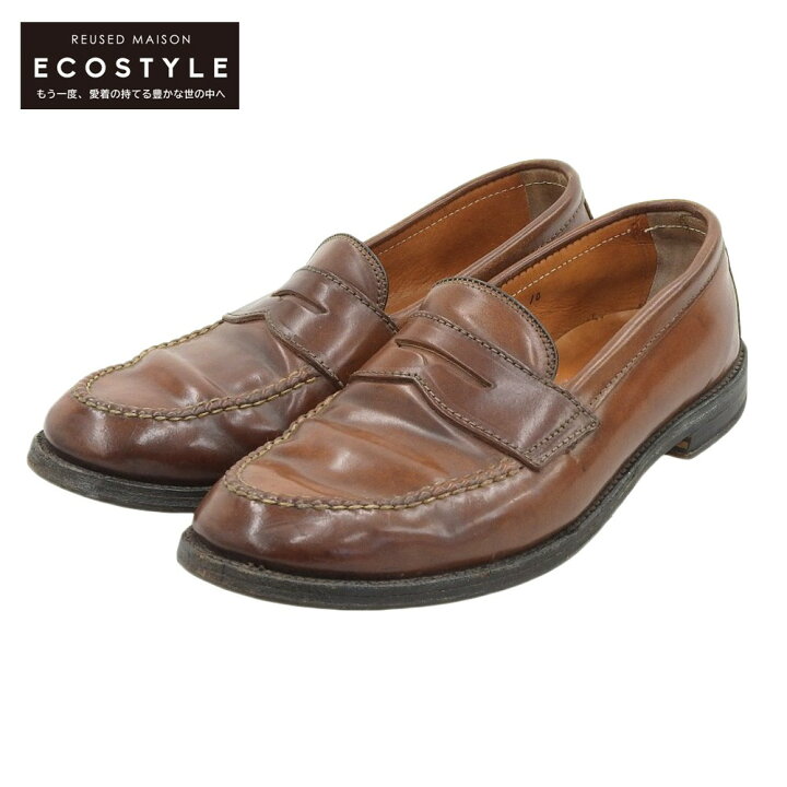 ALDEN オールデン 9.5 9694 ローファー ハーフサドル 茶