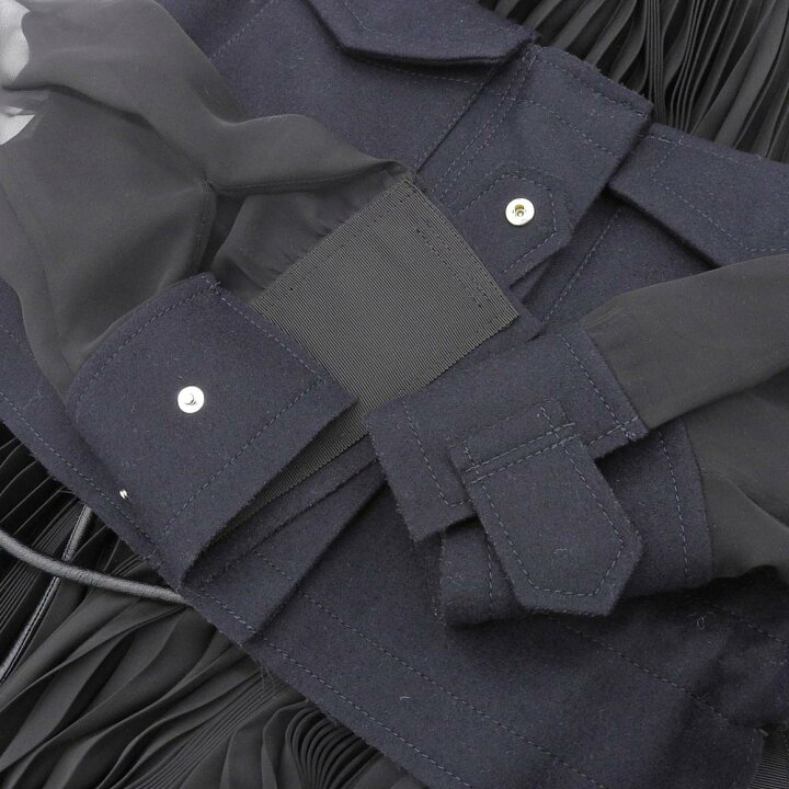楽天市場】sacai サカイ 19-04724 シフォンプリーツ ドッキング  