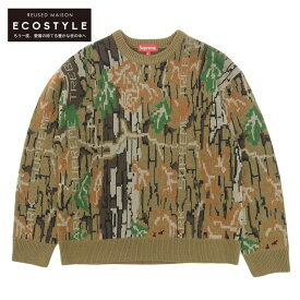 Supreme シュプリーム 22AW ブラウン Trebark Camo Sweater/ニット トップス S ブラウン メンズ 【中古】