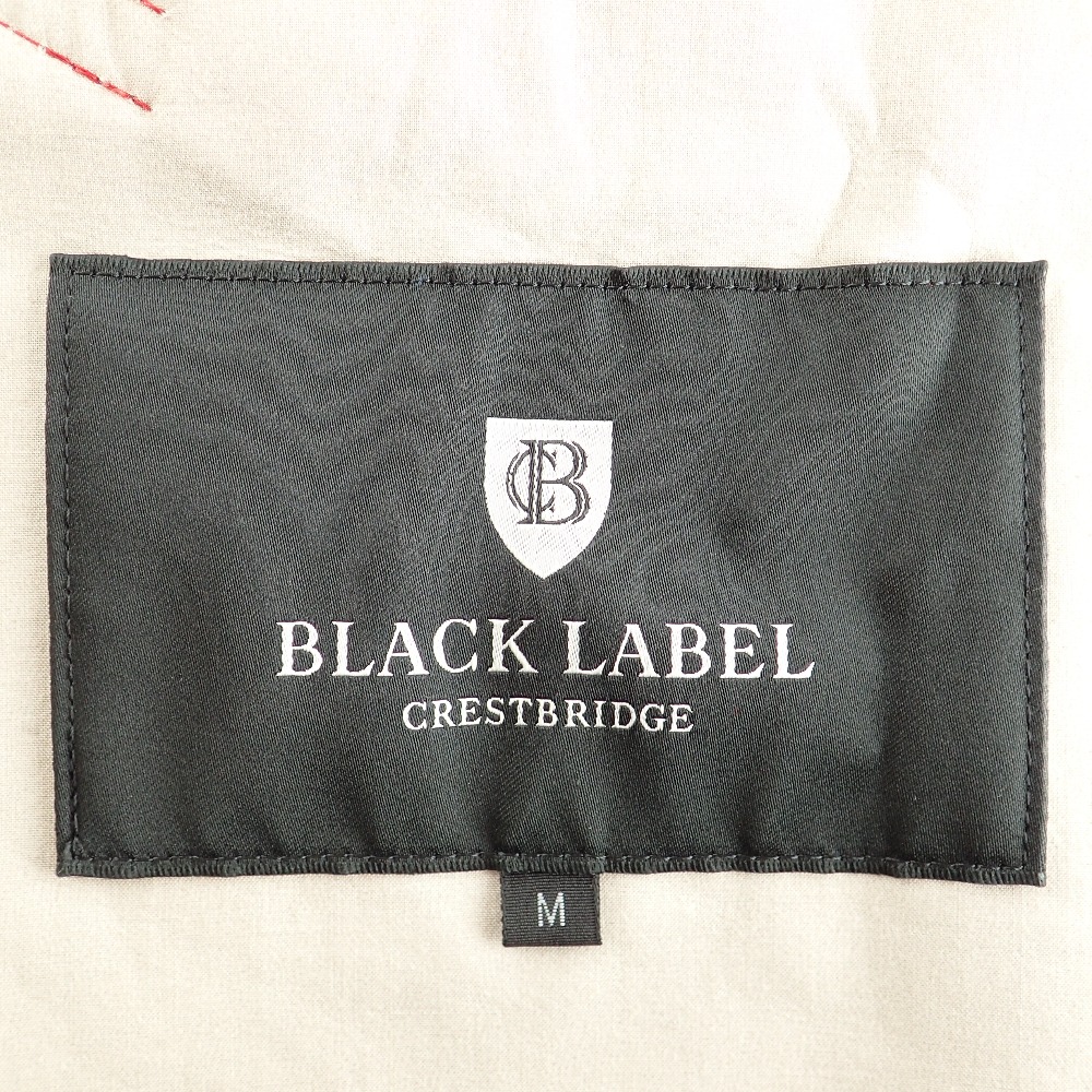 BLACK LABEL CRESTBRIDGE ブラックレーベルクレストブリッジ チェック ボンディング ステンカラー コート M レッド メンズ  中古   ブランドリサイクル　エコスタイル