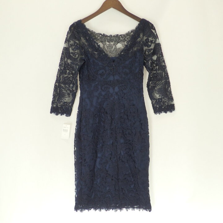 楽天市場】TADASHI SHOJI タダシショージ ネイビー コード刺繍 七分袖  