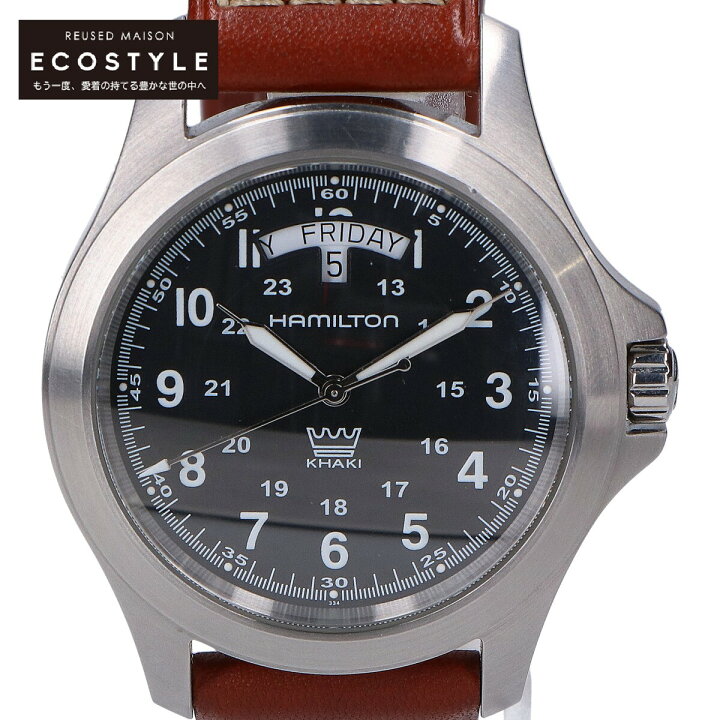 楽天市場】HAMILTON ハミルトン 【美品】H64451593 カーキ フィールド  