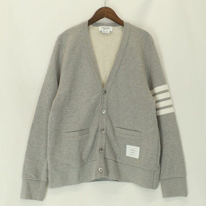 美品】 THOM BROWNE 安っぽ 4BAR コットンカーディガン サイズ3 