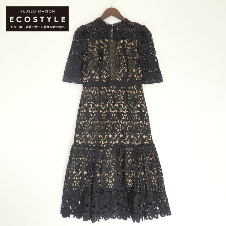 楽天市場】CELFORD セルフォード ブラック フラワーレース ワンピース  