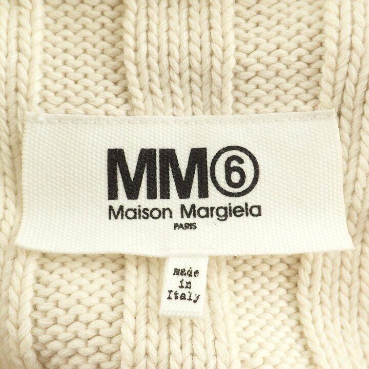 楽天市場】MM6 エムエムシックス S52GP0084 バックロゴ リブニット 
