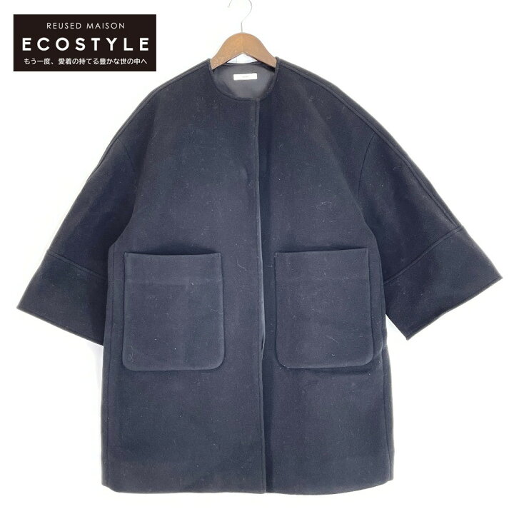 楽天市場】yori ヨリ 【美品/22AW】YR2225-097AW-2 ノーカラー コート  