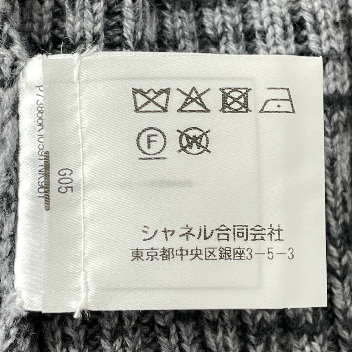 楽天市場】CHANEL シャネル 国内正規/美品 22K P73866 K10591 カシミヤ 