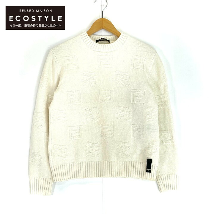 楽天市場】FENDI フェンディ 21AW ホワイト fzx007 ai34 クルーネック 