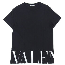 VALENTINO ヴァレンティノ 美品 Vivienne Westwood ヴァレンティノ ロゴプリント 半袖 Tシャツ トップス メンズ ブラック XS UV3MG07D6M3 20SS トップス XS ブラック メンズ 【中古】