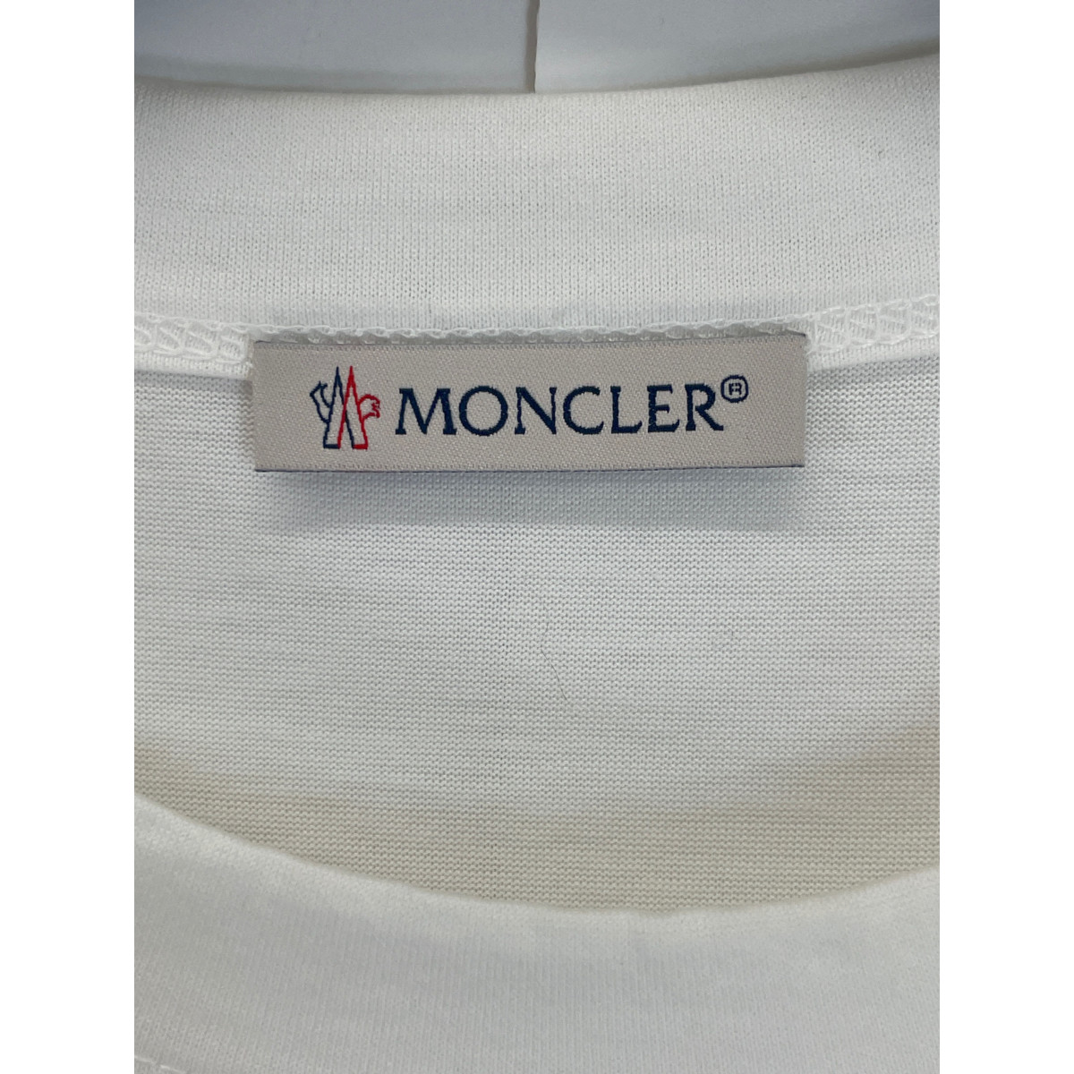 楽天市場】MONCLER モンクレール 19年製 白 ｻｲﾄﾞｼﾞｯﾌﾟ Tｼｬﾂ トップス S