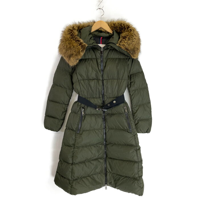 MONCLER モンクレール 国内正規 MESSINA カーキ ファー付きフーデッド 