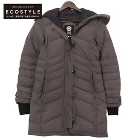 CANADA GOOSE カナダグース 2090L グレー ロレッタ ファー付き ダウンコート コート S グレー レディース 【中古】