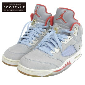 NIKE ナイキ NIKE ナイキ × THE TROPHY ROOM AIR JORDAN 5 JSP PACK ICE BLUE シューズ メンズ アイスブルー 26cm CL1899-400 シューズ 8(US) アイスブルー メンズ 【中古】