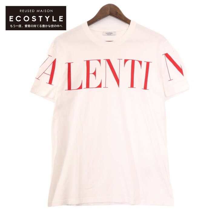 楽天市場】VALENTINO ヴァレンティノ 白 ﾛｺﾞﾌﾟﾘﾝﾄ Tｼｬﾂ トップス M