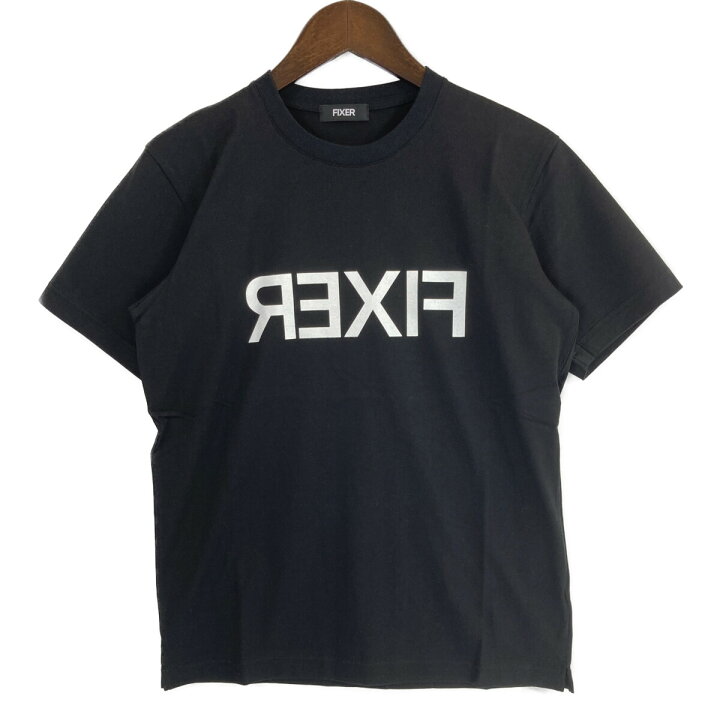 楽天市場】FIXER フィクサー ﾌﾞﾗｯｸ ﾘﾊﾞｰｽﾌﾟﾘﾝﾄ ｸﾙｰﾈｯｸ Tｼｬﾂ トップス 