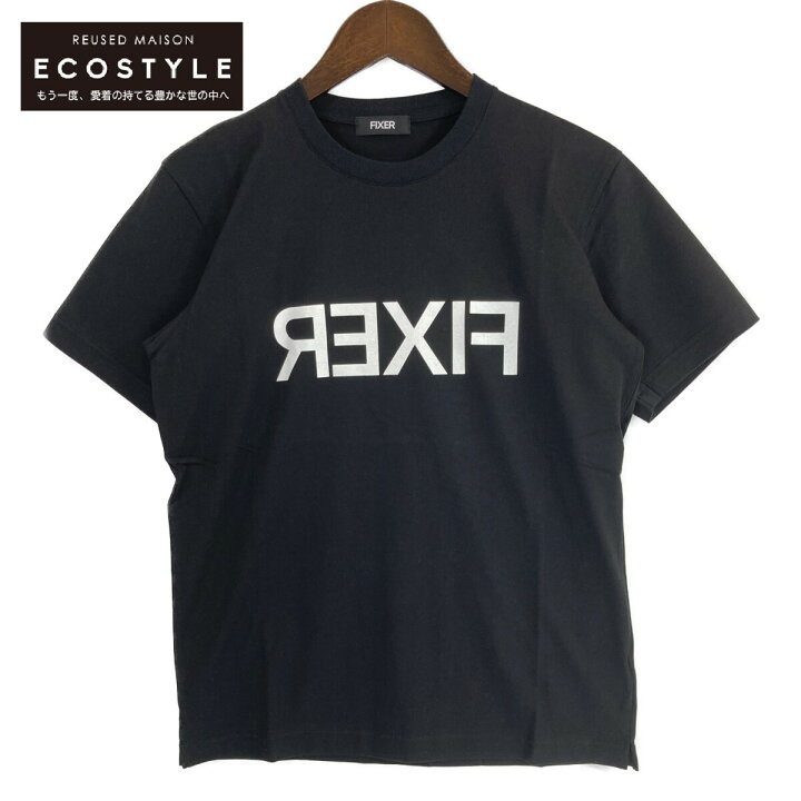 楽天市場】FIXER フィクサー ﾌﾞﾗｯｸ ﾘﾊﾞｰｽﾌﾟﾘﾝﾄ ｸﾙｰﾈｯｸ Tｼｬﾂ トップス 