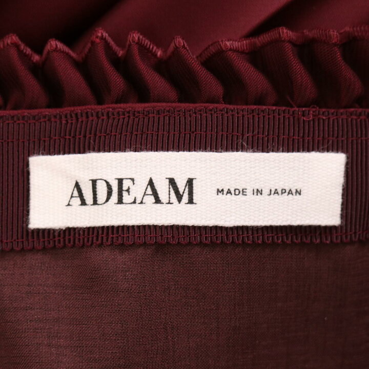 楽天市場】ADEAM アディアム Philosopher Skirt スカート 2 ボルドー 