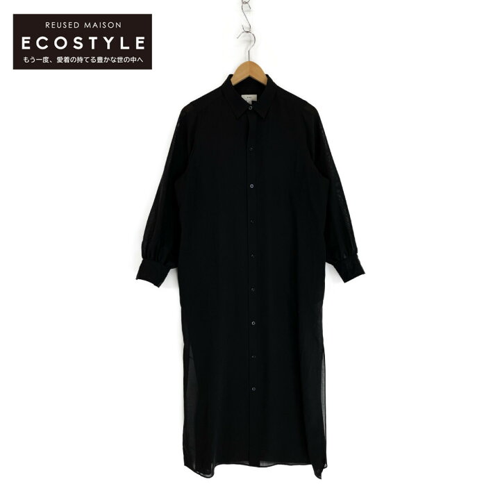 楽天市場】HYKE ハイク 23SS ブラック 231-16157 W/P SHIRT DRESS 