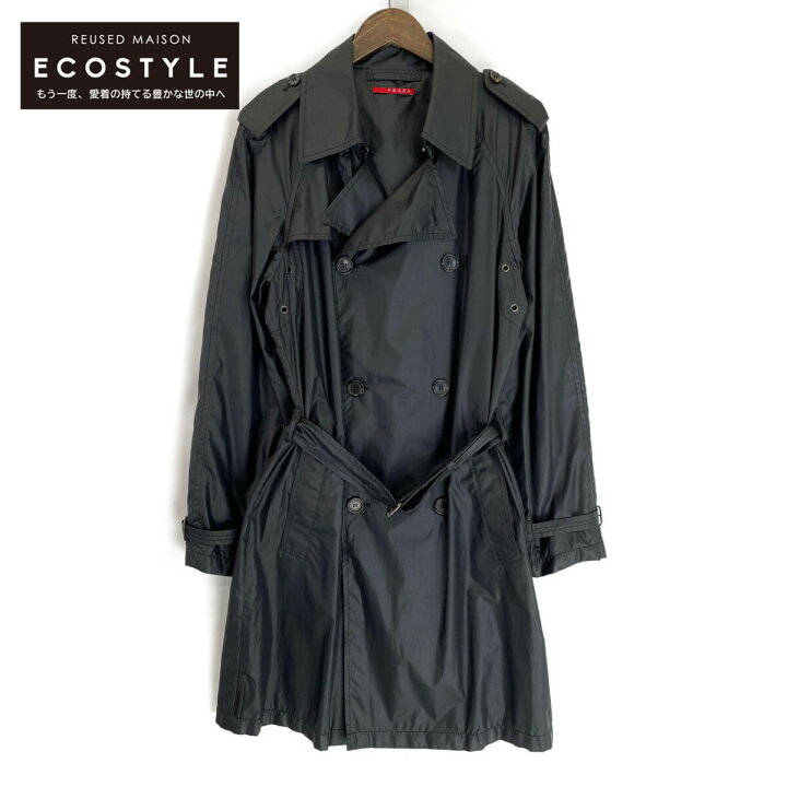 楽天市場】PRADA SPORT プラダスポーツ 2006年製 黒 ナイロン トレンチ  